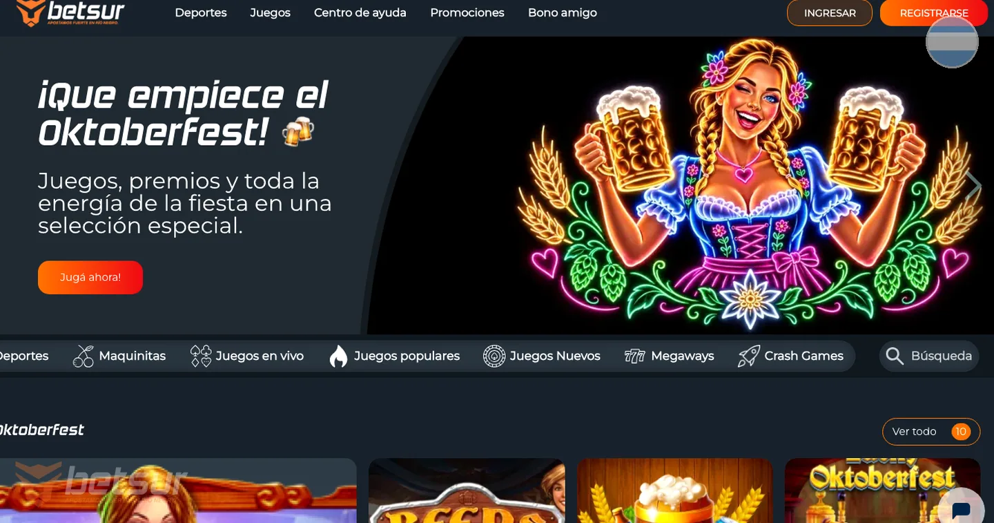 Betsur casino games